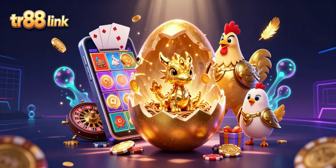 Spin the reels with tr88 link as the golden dragon emerges from a vibrant casino scene.