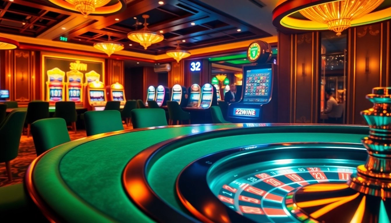 Experience the thrilling atmosphere of 32WIN with vibrant casino games and exciting action.