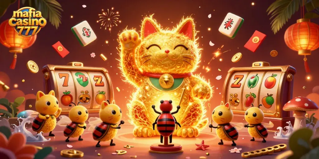 Experience excitement at mafia casino 777 with vibrant visuals and dynamic casino elements.