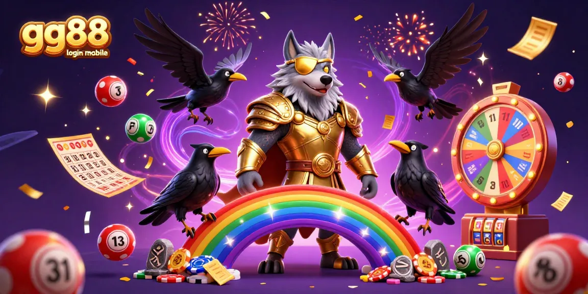 Experience the excitement of gg88 login mobile with themed imagery of vibrant casino elements