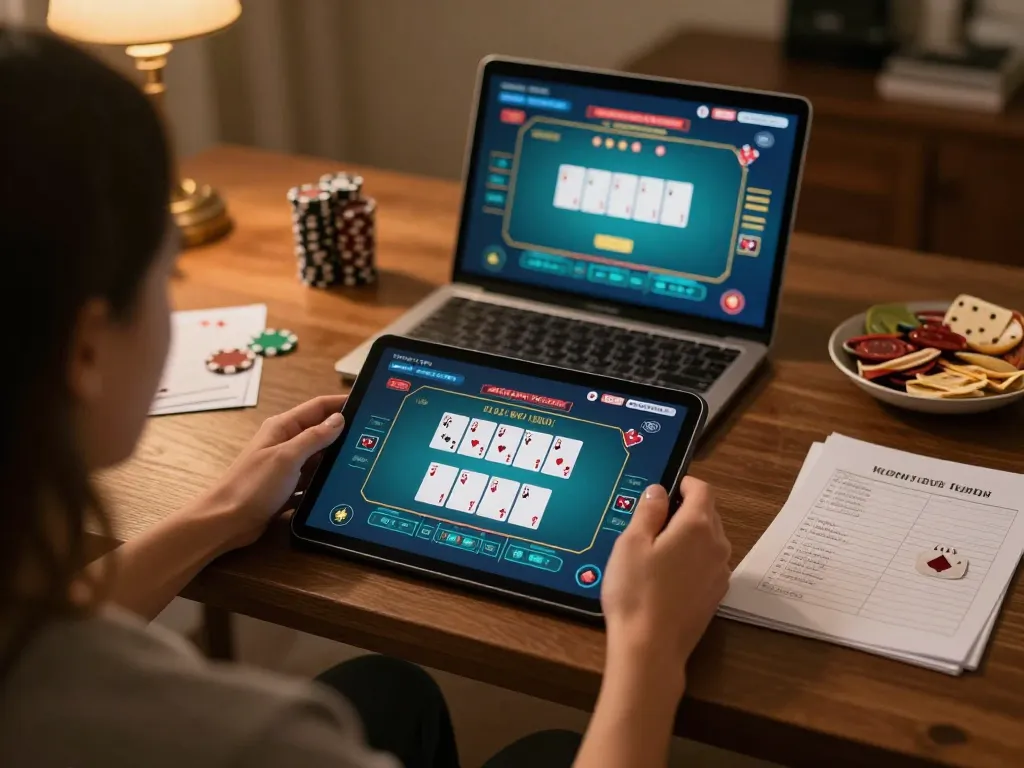 Experience the excitement of online gambling with link vào lc88 on a tablet for poker!