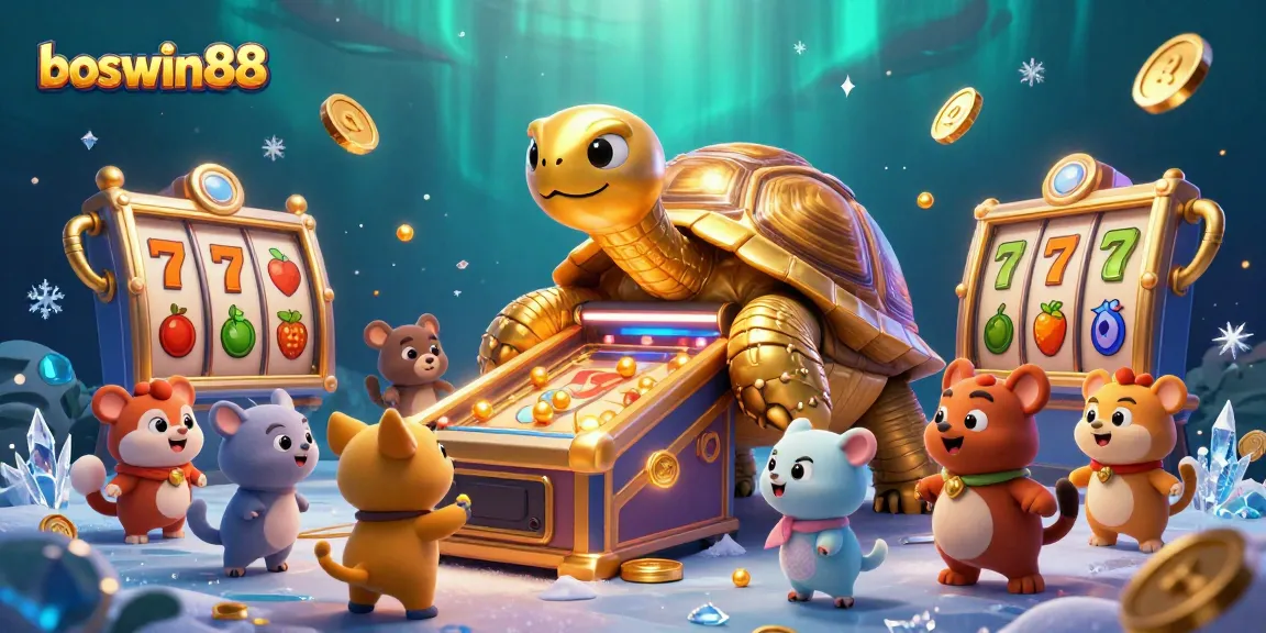Putar slot di boswin88 dengan kura-kura emas sebagai mesin pinball, meriah dan penuh kejutan!